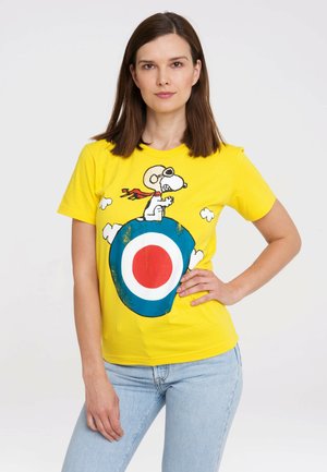 PEANUTS SNOOPY - Print T-shirt - gelb
