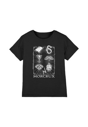 Cotton Soul, HARRY POTTER HORCRUX SYMBOLS UNISEX - Print T-shirt - black