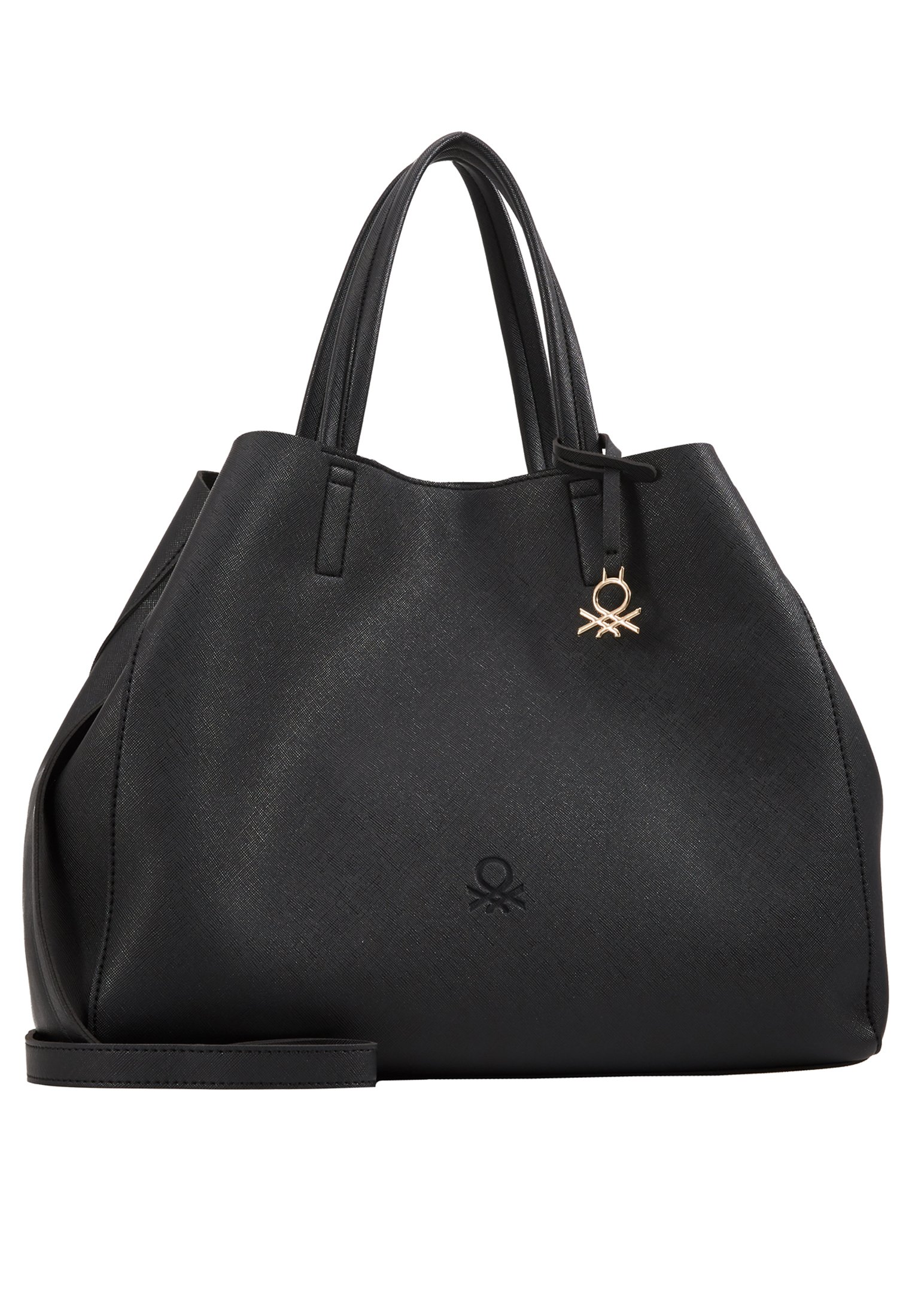 Benetton Håndveske black Zalando.no Pieces PCSCARLET CROSS BODY Håndveske blackbeige multi