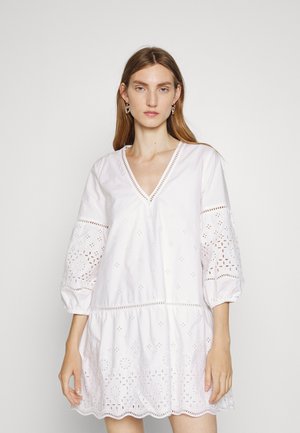 EYELET DRESS - Day dress - white