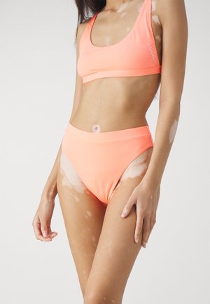 SOLID HI WAIST BOTTOM - Bikini bottoms - disco peach