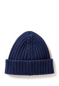 United Colors of Benetton IN CABLE WITH TURN UP CUFF - Berretto - blue