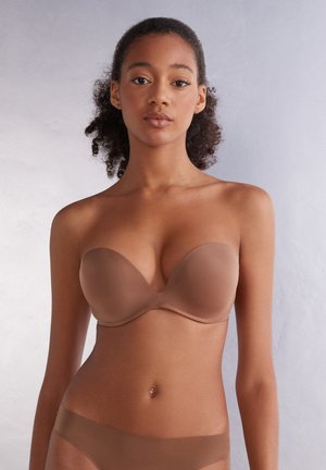 Intimissimi MONICA BANDEAU ULTRALIGHT - Sujetador push-up - dunkelbeige