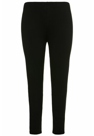 Ulla Popken ENGANLIEGENDE SKINNY RUNDUM-GUMMIBUND - Leggings - Trousers - black