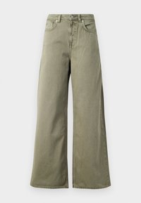 JAIMY - Široke nogavice - khaki green