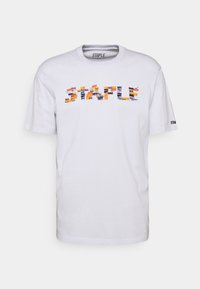 STACKED BOX TEE UNISEX - T-shirt estampada - white
