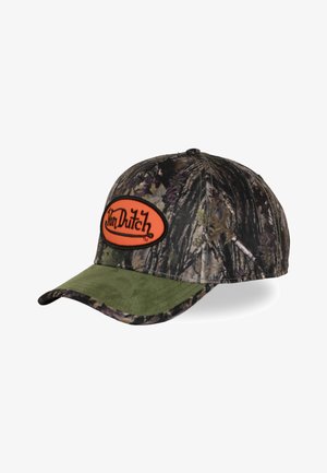 Von Dutch, CASQUETTE BASEBALL IMPRIMÉE NATURE AVEC PATCH REAL KAMO01 - Casquette - vert