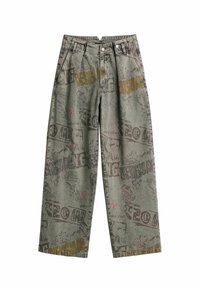 LETTERING  - Relaxed fit jeans - gray