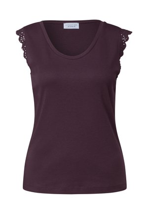 Street One Studio, TOP MIT V-NECK UND RÜSCHEN - Débardeur - very berry