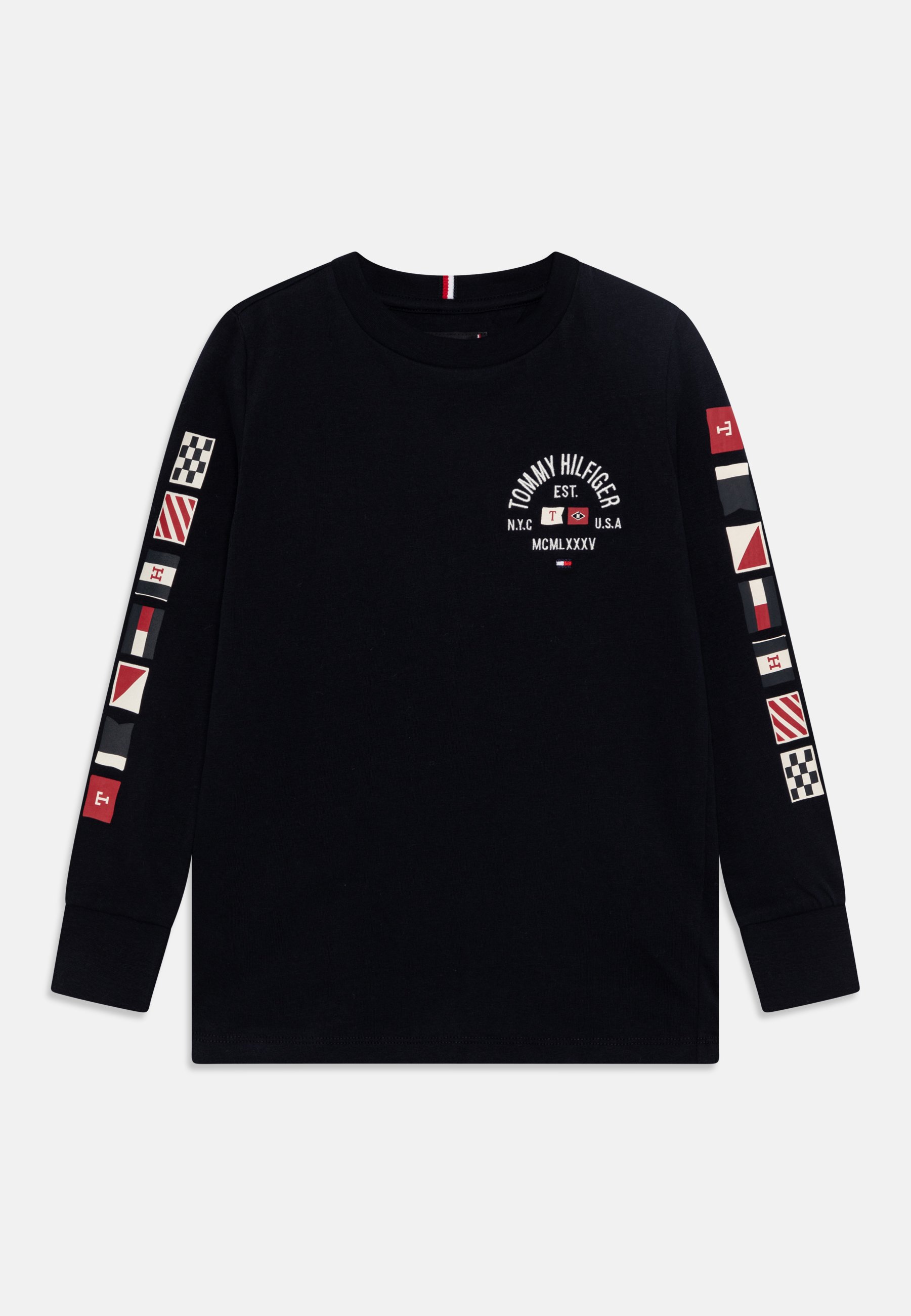 Tommy Hilfiger FLAGS TEE Camiseta de manga larga desert sky