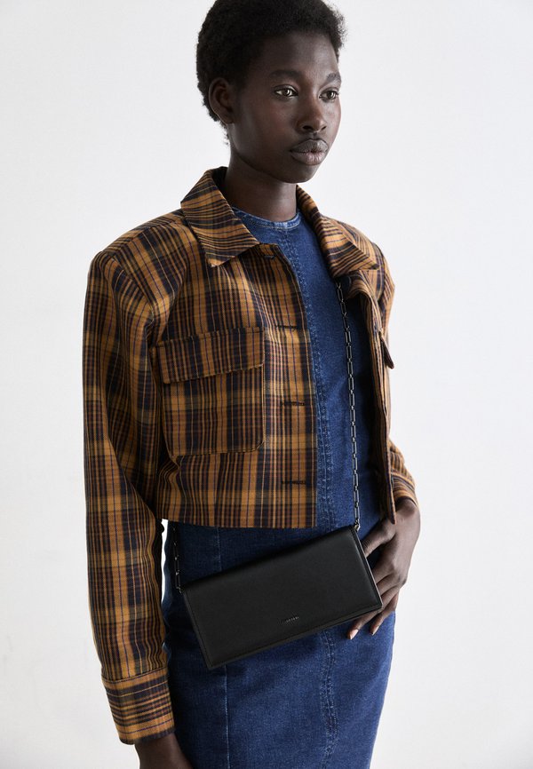 MINI COLUMN DRESS - Denim dress - denim dark2