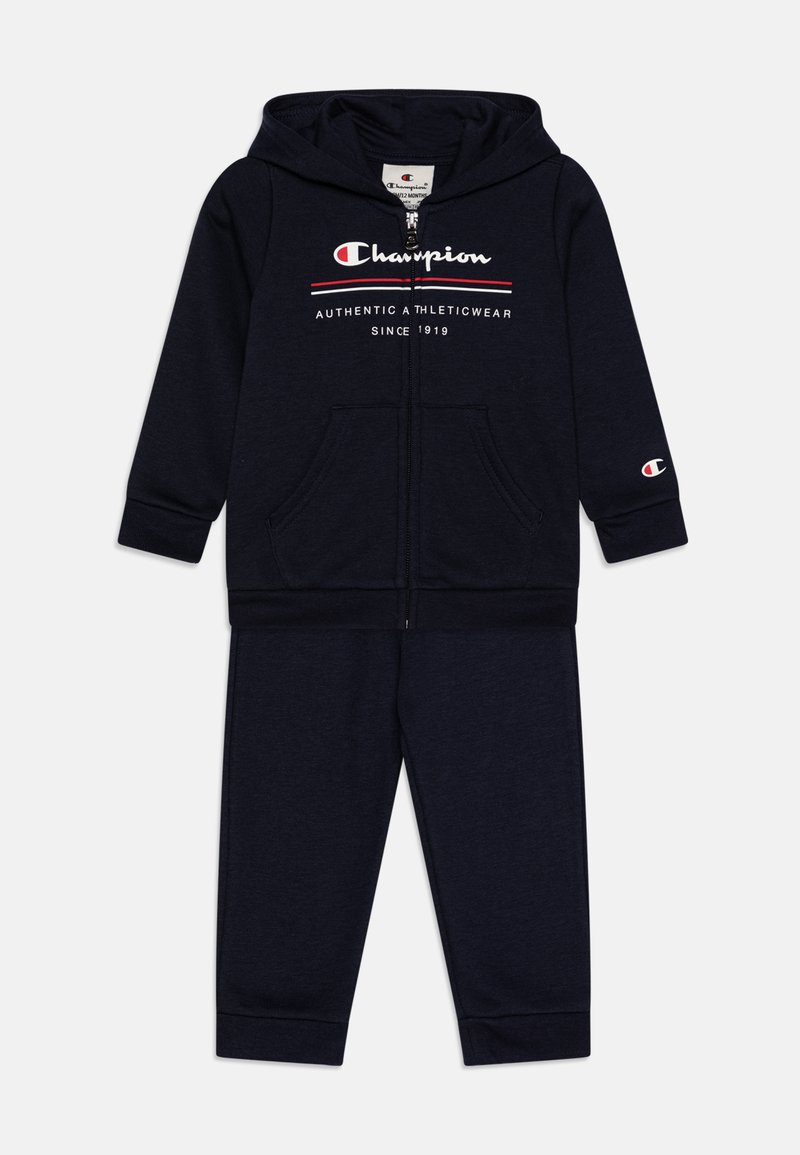 Champion GRAPHIC HOODED FULL ZIP SUIT UNISEX SET - Mikina na zip - dark blue