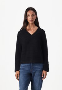 TOM TAILOR DENIM V NECK - Maglione - deep black