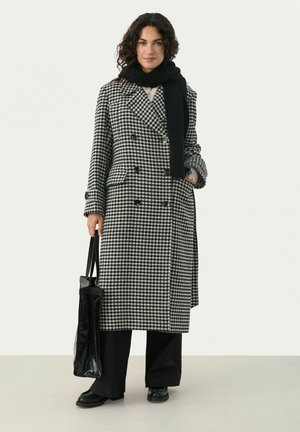 LIZA - Classic coat - black houndstooth