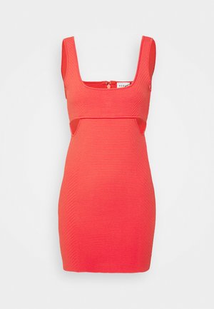 Hervé Léger OTTOMAN SCOOP NECK CUT OUT MINI DRESS - Cocktail φόρεμα / Φόρεμα για πάρτι - flame