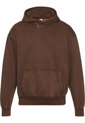 Karl Kani SMALL SIGNATURE OS HEAVY WASHED  - Kapuzenpullover - brown