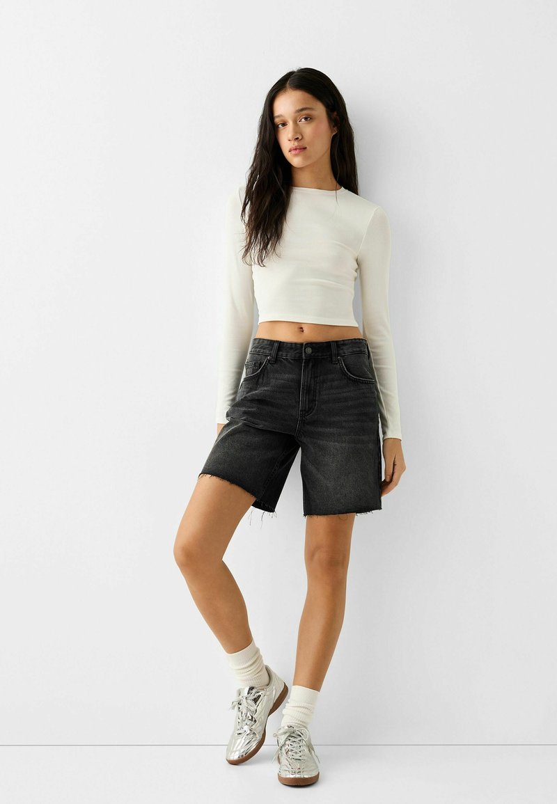 Bershka Jeansshort zwart