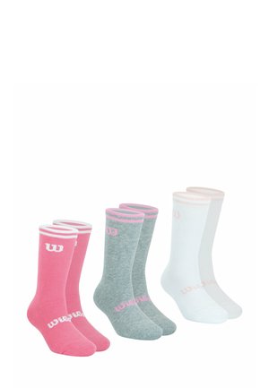 LOT DE 3 PAIRES DE MI-ESSENTIEL 
 - Chaussettes de sport - rose/gris/blanc
