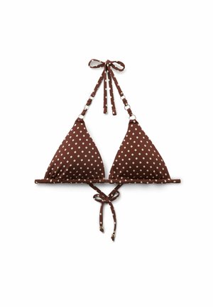 Calzedonia, POLKA DOT TRIANGLE - Top de bikini - brown
