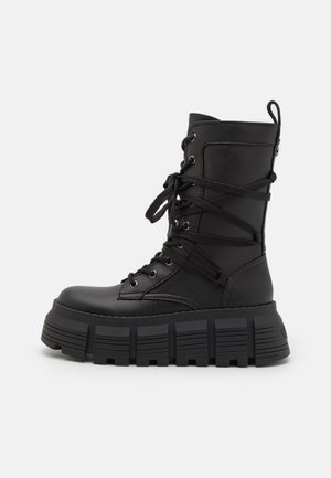 AVA LACE UP - Lace-up ankle boots - black