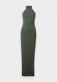 LEILA HALTERNECK DIAMANTE MAXI - Occasion wear - dark khaki