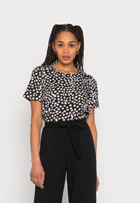 Vero Moda VMOLGA  - T-shirt estampada - black