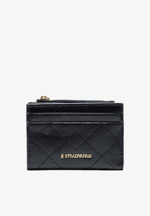 Stradivarius, STITCHED CARD HOLDER PURSE - Portafoglio - black
