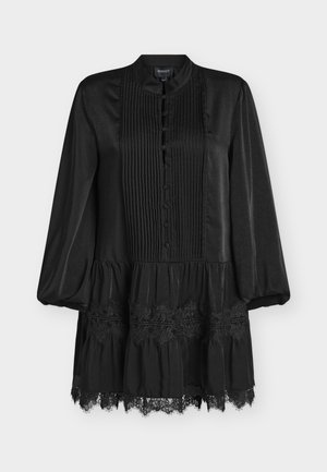 Bardot, ANTONIA LACE TRIM MINI DRESS - Tričkové šaty - black