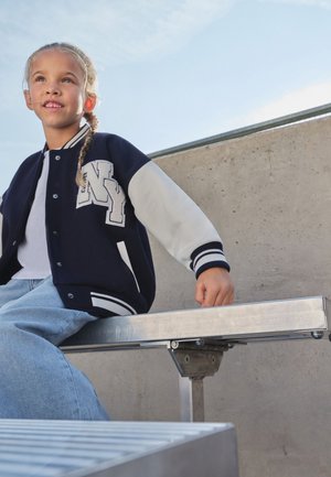 Next REGULAR FIT -EMBROIDERED - Bomber-jakk - navy