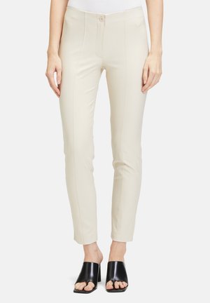 MIT BÜGELFALTE - Broek - beige