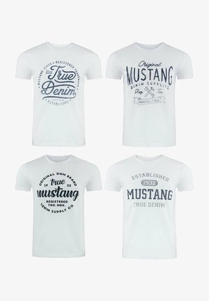 Mustang, TEE 4 PACK - T-Shirt print - farbmix