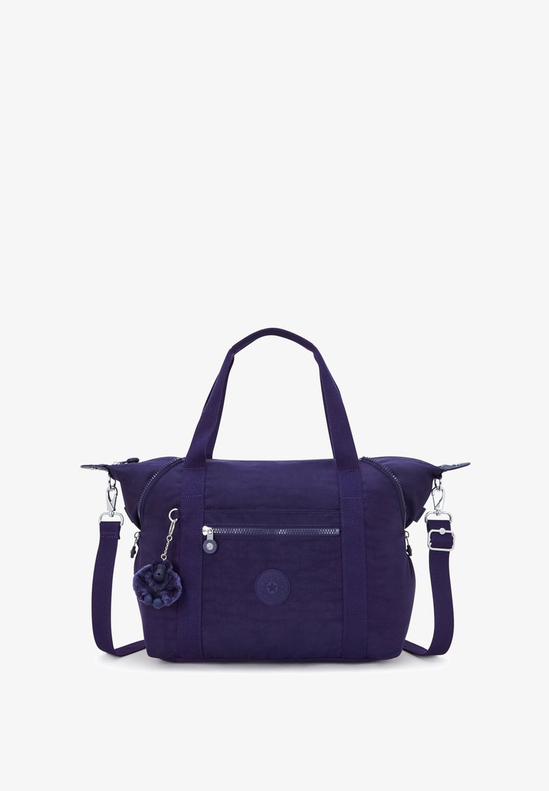 Purppuru no nuno no fukuro, ryō no hanto to torikeshi kan-sutōpu ga tsuiteimasu. Zipā poketto to fuwafuwa no chāmu ga tsukawareteimasu. Shikuun no shinchō.