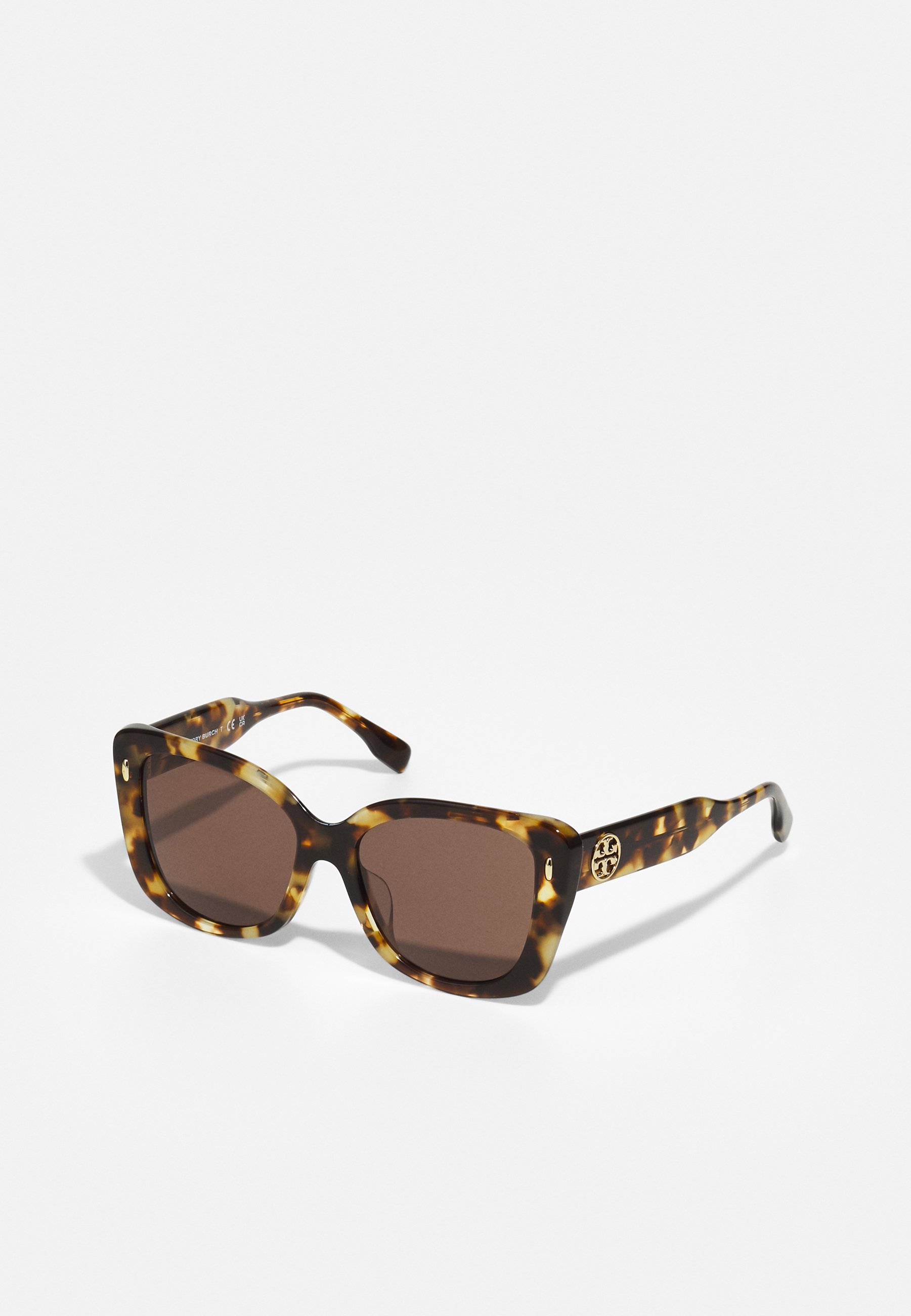 Tory Burch Burgundy Sunglasses with Yellow & Black Temple Accents The perfect balance of bold and classic. Navy and ivory Tory  main image 4