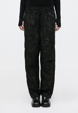 DRAWSTRING PANTS - Nadrágok - black