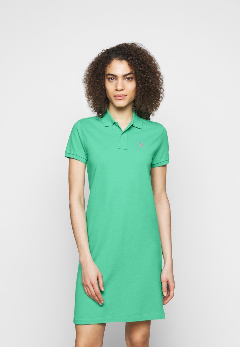 Polo Ralph Lauren COTTON POLO DRESS - Vestido de dia - sunset green