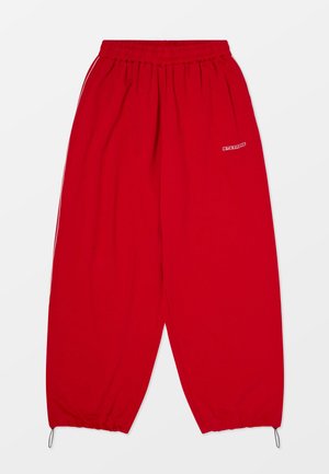 iets frans... IF HARRI WIDE LEG UNISEX - Joggebukse - savy red