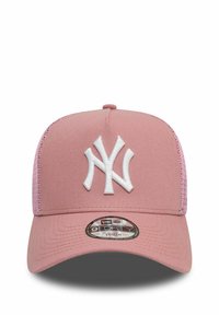 Casquette Trucker Femme New Era - SATIN New York Yankees rose - Printemps / Été rose
