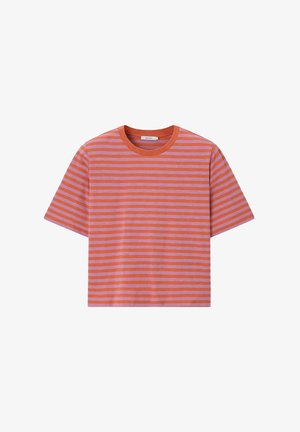 Sissy-Boy, SISSY-BOY GESTREIFTES T-SHIRT - ORANGE - T-shirt print - dunkelorange