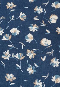 Damart SOUS MAILLE ROULÉ - Maglietta a manica lunga - bleu fleuri