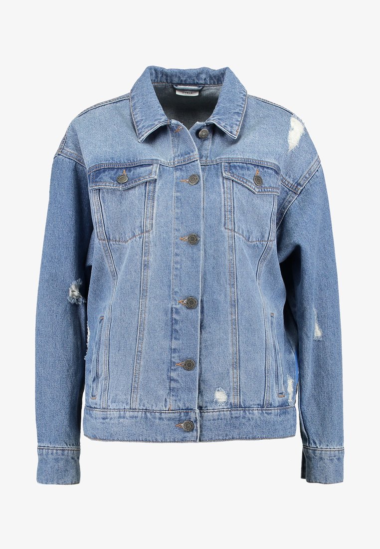 NMANGIE SHORT RAINBOW Spijkerjas medium blue denim NMANGIE SHORT RAINBOW Spijkerjas medium blue denim