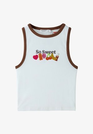 Stradivarius, HARIBO PRINT RACERBACK T-SHIRT - Top - beige