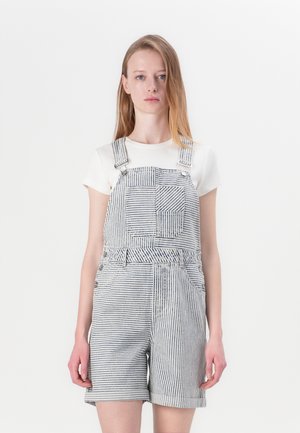 ONLY ONLNELLA STRIPED PLAYSUIT - Salopette - light blue denim