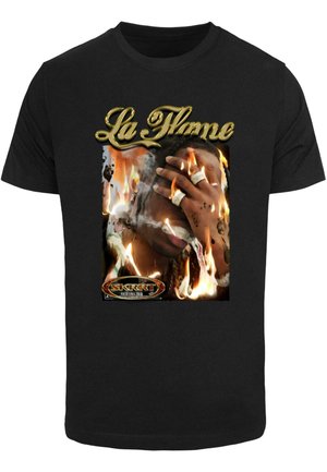 Mister Tee, LA FLAME TEE - T-shirt con stampa - black
