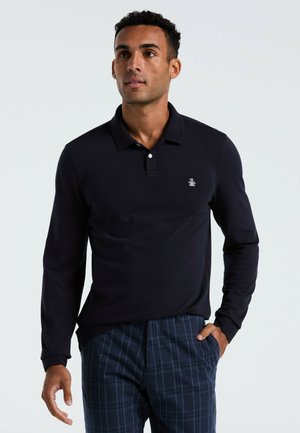 LONG SLEEVE WITH OTTOMAN DETAILS - Poloshirt - dark sapphire