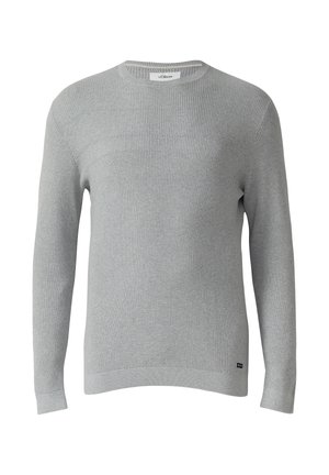 Strickpullover - grau meliert