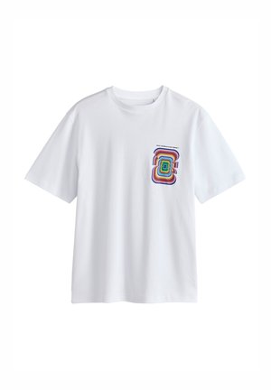 Next, REGULAR FIT - FOOTBALL WORLD CUP RELAXED FIT T-SHIRT . - Tričko s potlačou - white