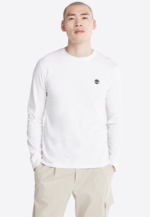 Timberland DUNSTAN RIVER LONG SLEEVE TEE - T-shirt à manches longues - white