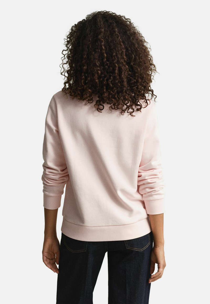 GANT TONAL GRAPHIC CREW NECK - Mikina - apricot pink
