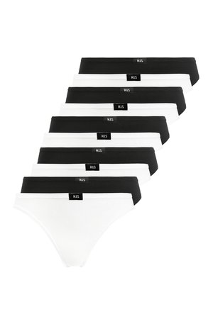 10 PACK - Briefs - schwarz + weiß