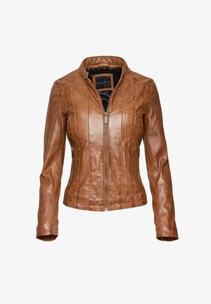 bugatti Ādas jaka - cognac